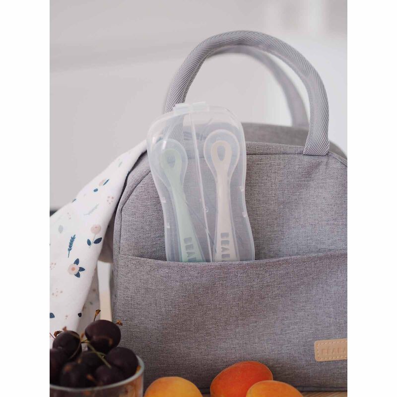 BEABA Soft Silicone Spoon With Case - Velvet Grey/sage Green (online) 2ND STAGE-image 5
