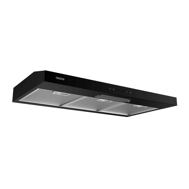 TECNO 90cm Ultra Slim Hood Twin Motors (excl Install) TCH 9019TCL BK-image null