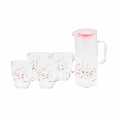 CORELLE 5pc Carafe & Mug Set (atrium Special Buy) 5MG-SR-SG