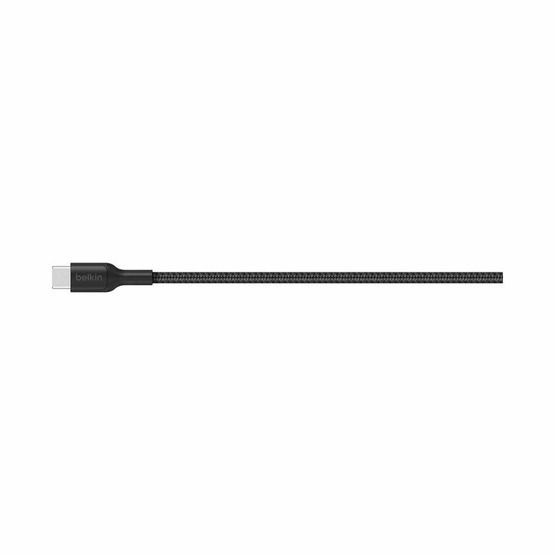 BELKIN Usb-a - Usb-c Cable 2.0, Braided Pcr, 1m, Black CAB022FQ1MBK-image 2