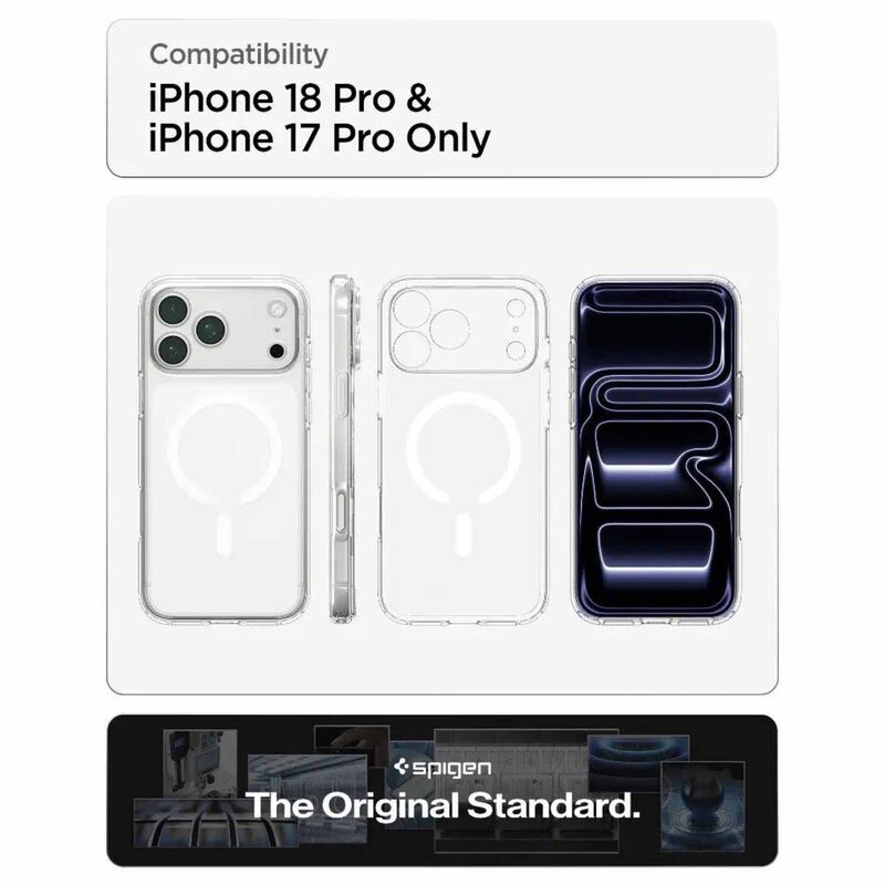 SPIGEN Iphone 18 Pro/ 17 Pro Ultra Hybrid Magfit Frost White ACS12161-image 2