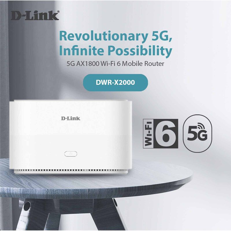 DLINK 5g Ax1800 Wi-fi 6 Router DWR-X2000-image 3