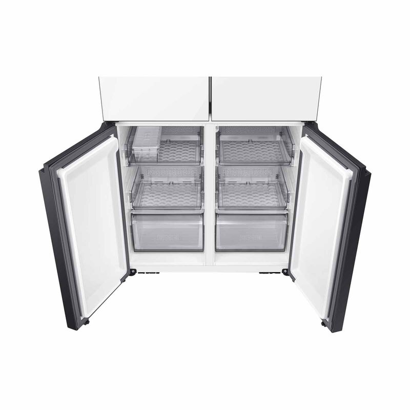SAMSUNG Bespoke 4 Door Fridge -white (634l) (fixed Panel) RM70F63R3WSS-image 9