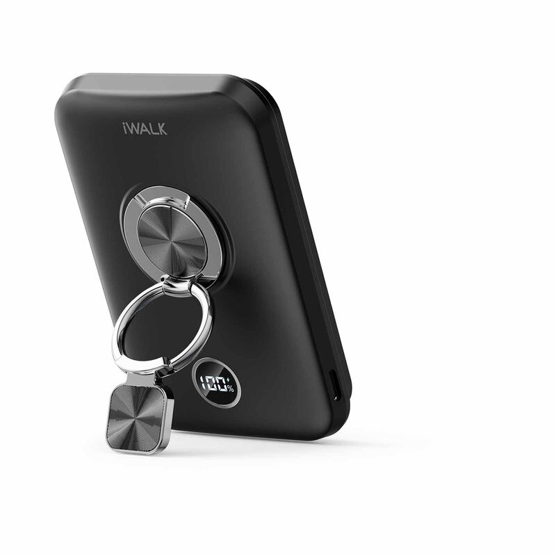 IWALK Powergrip 10000 Magnetic Wireless Powerbank 10000mah For Iphone Black MXB009-001A-image 2