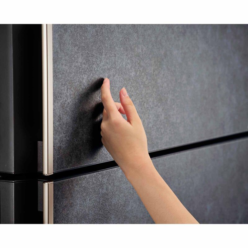 SHARP 2 Door Top Mount Fridge - Slate (607l) SJ-PG60A-G-image 3