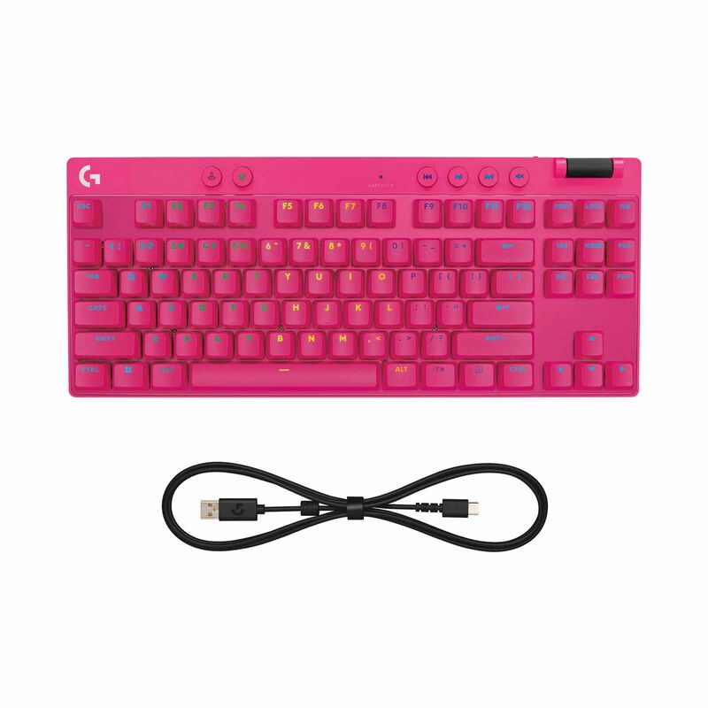 LOGITECH G Pro X Tkl Rapid Keyboard Analog Switches - Magenta 920-013254-image 7