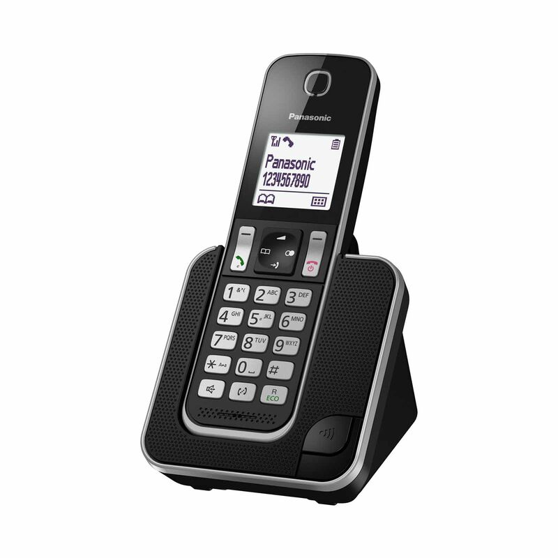 PANASONIC Single Dect Phone Handfree Speaker Phone (black) KX-TGD310CXB-image 2