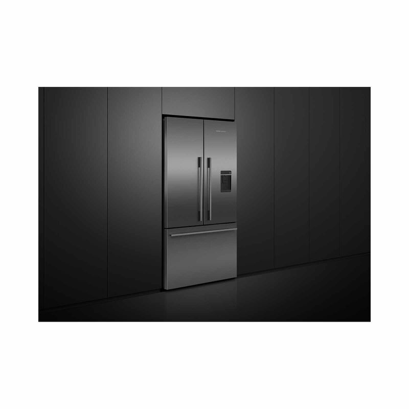 FISHER & P French Door Fridge With Ice & Water (536l) /( Black Stainless Steel ) RF610ADUSB7-image 4