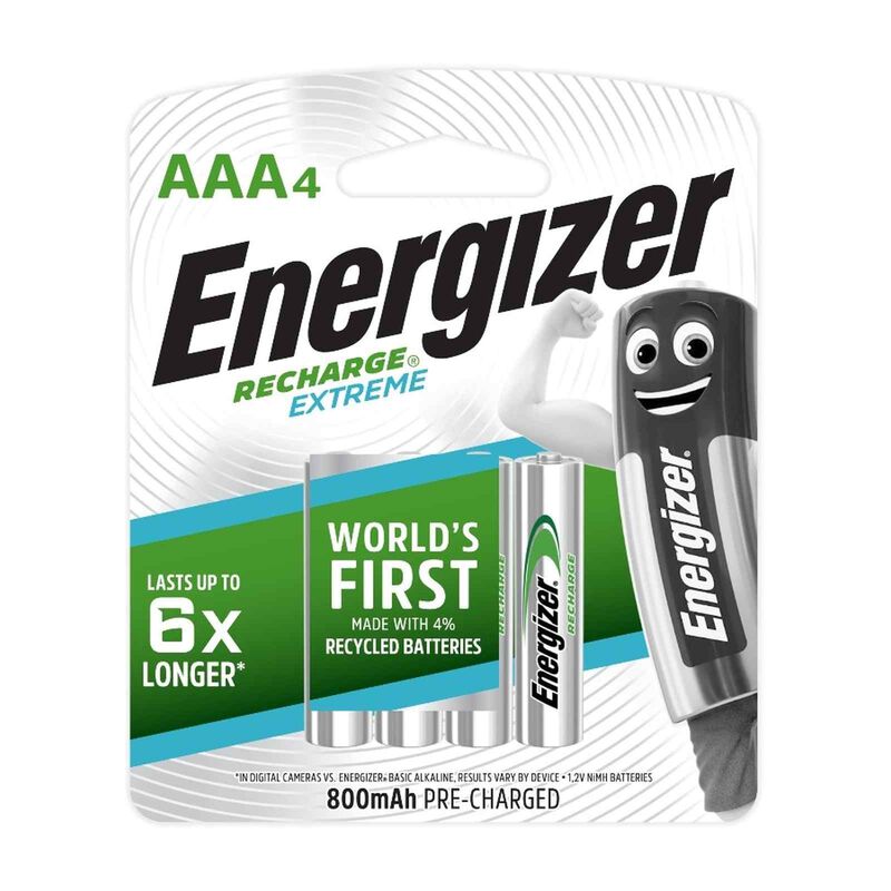 ENERGIZER Extreme Recharge Battery Aaa 4s NH12EBP4-image null