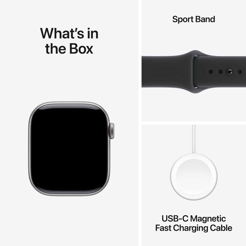 APPLE Watch Series 11 Gps + Cellular 42mm Space Grey Aluminium Case With Black Sport Band - S/m MF8A4X/A-image 8