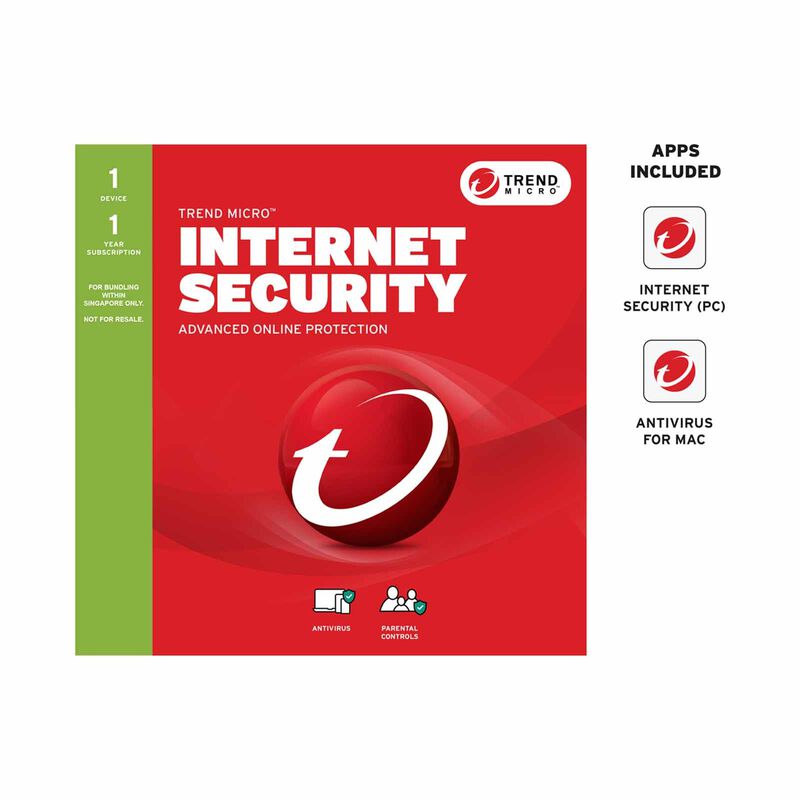 TREND MICR Internet Security (1 Devices) 12mth Sg W/o Cd TICIM10707012-image null