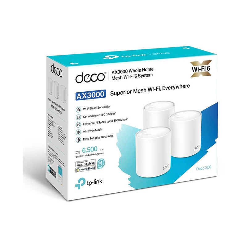 TP LINK Mesh Wifi 6 3pk TPL-DECO-X50-3PK-image 5