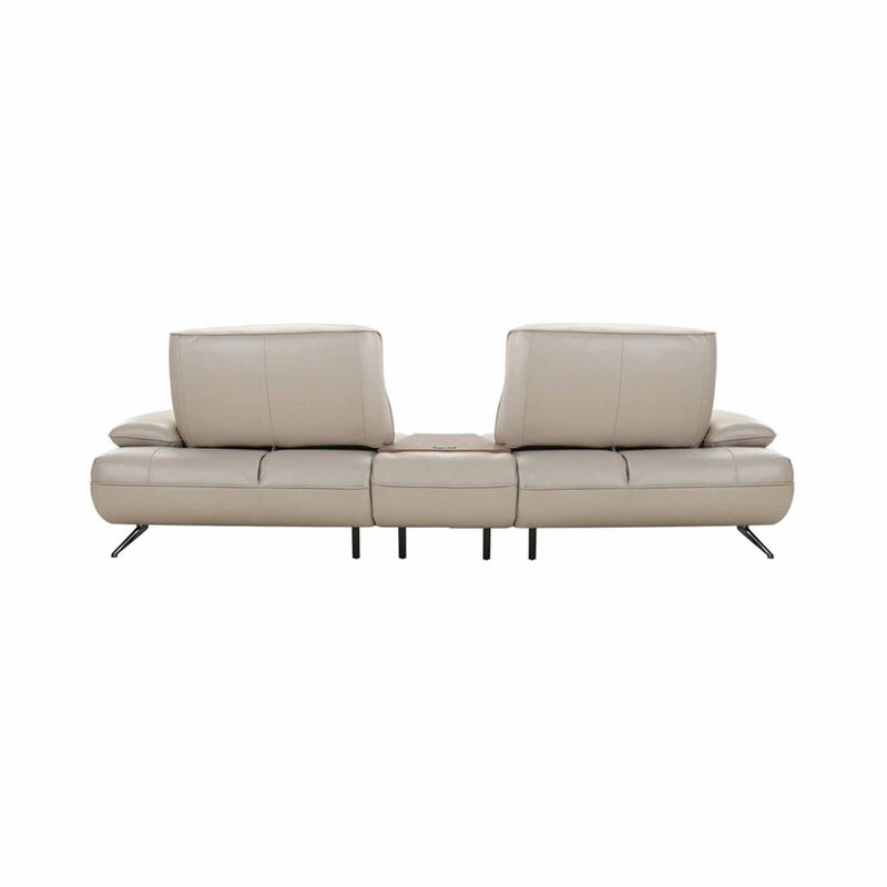 MUZE 3pcs Modular Set W Wireless Charging (fl) Cat13 Khaki Full Leather Sofa OLWEN-image 7