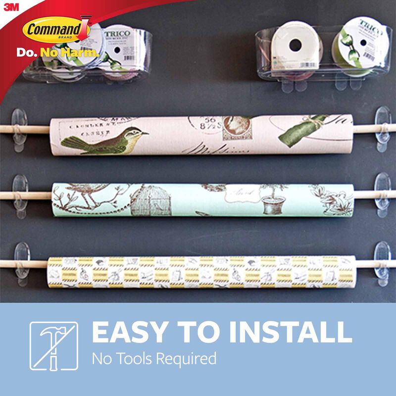 3M COMMAND Medium Hooks 2hooks 4strips 17091CLR-image 5