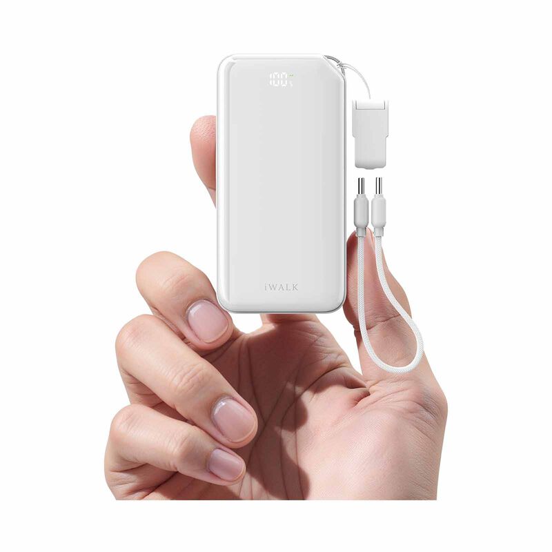 IWALK Macrogo 10000mah 30w Portable Charger With Stand White UBM001-002A-image 10