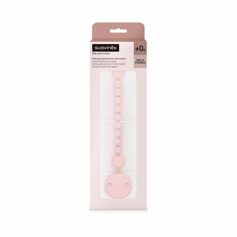 SUAVINEX Silicone Bobble Soother Clip Colour Essence Brick Nude (online) SVX401524-image 5