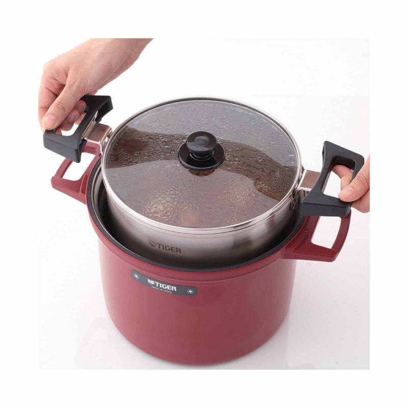 TIGER 4.5lt Thermal Magic Cooker (blanc Rouge) NFH-G450 (RJ)-image 3