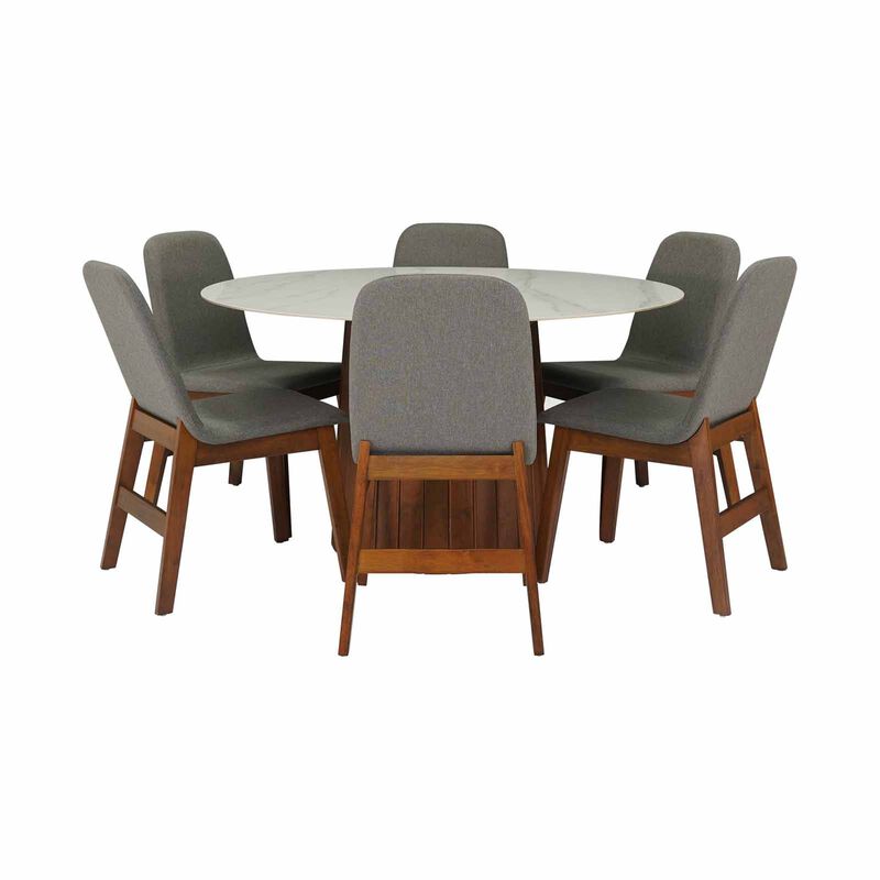 7 Piece Dining Set WARDEN-image 3