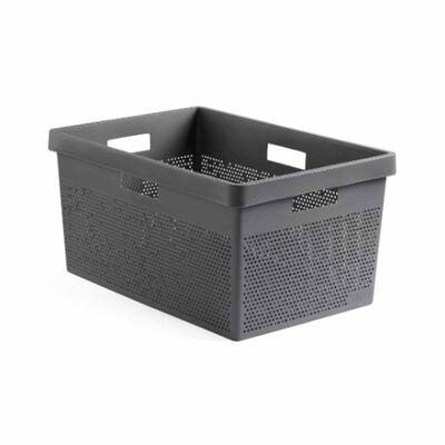 TATAY Tatay Laundry Basket Bohol Anthracite Grey T10421.14