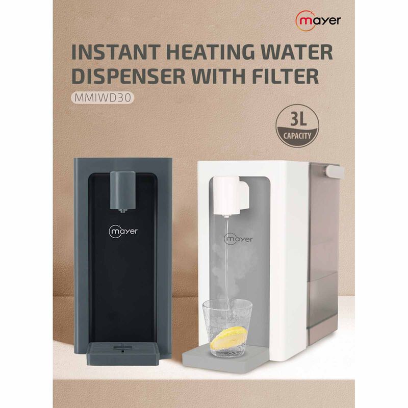 MAYER Instant Heating Water Dispenser With Filter (3.0l) - Grey MMIWD30-BY-image 2