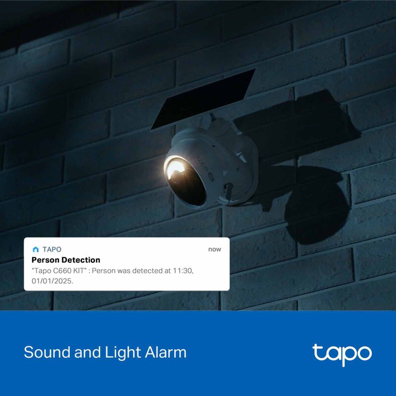 TP LINK Solar-powered Pan/tilt Security Camera Kit TAPO C660 KIT-image 8