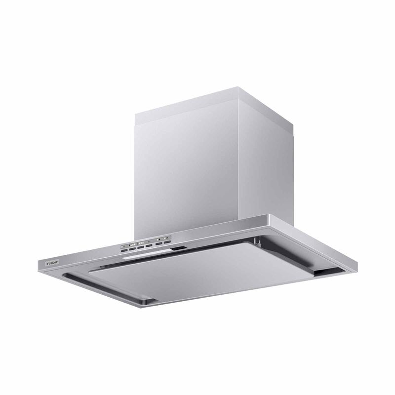 FUJIOH 90cm Made In Japan Patented Oil Smasher Chimney Hood - Silver Metallic (exclude Installation) FR-CL1890 V SV-image 2