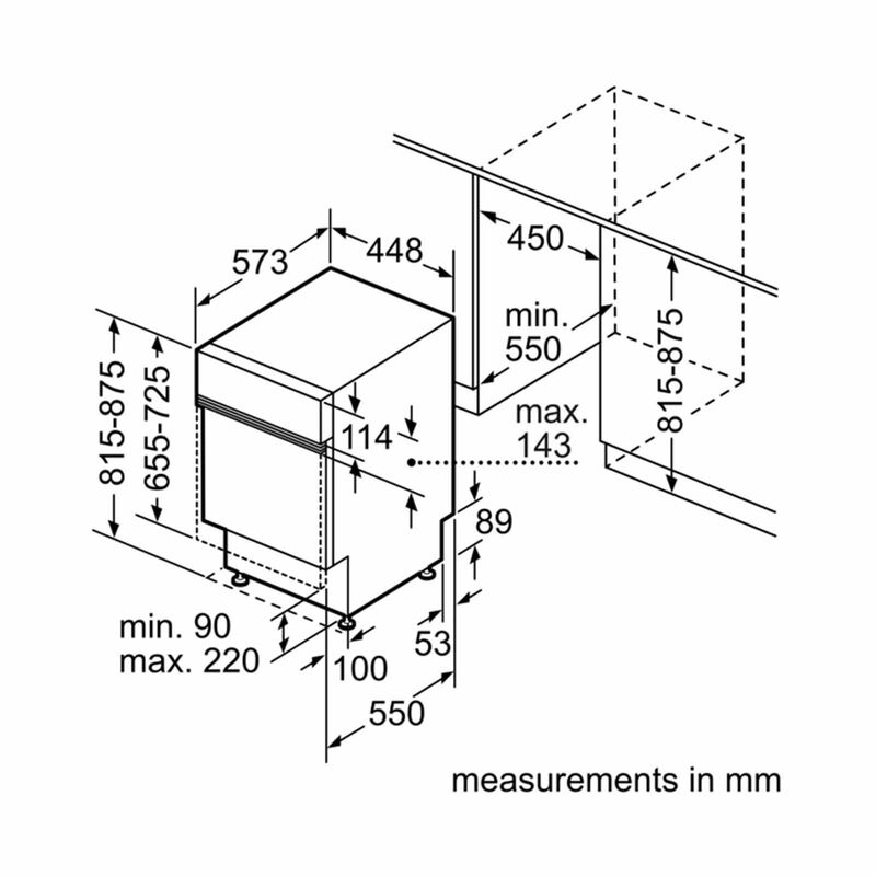 BOSCH Built In Dishwasher 10 Plate Settings (45cm) (exclude Installation) SPI2HKS42E-image 10