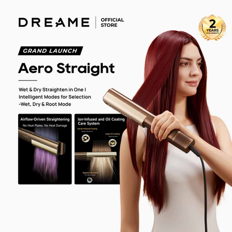 DREAME Aerostraight High-speed Styler (1600w) - Gold DM-AEROSTYL-GD-image 9