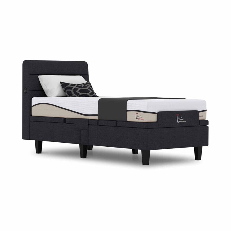 MAXCOIL Una Adjustable Bed + Melody Mattress Single Size UNA MOTORISED ADJUSTABLE BED + MELODY MATT-image 1