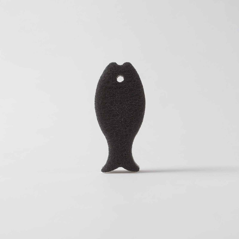 MARNA Osakana Kitchen Sponge Hard (142x66x35mm) - Black K180-BK-image 2
