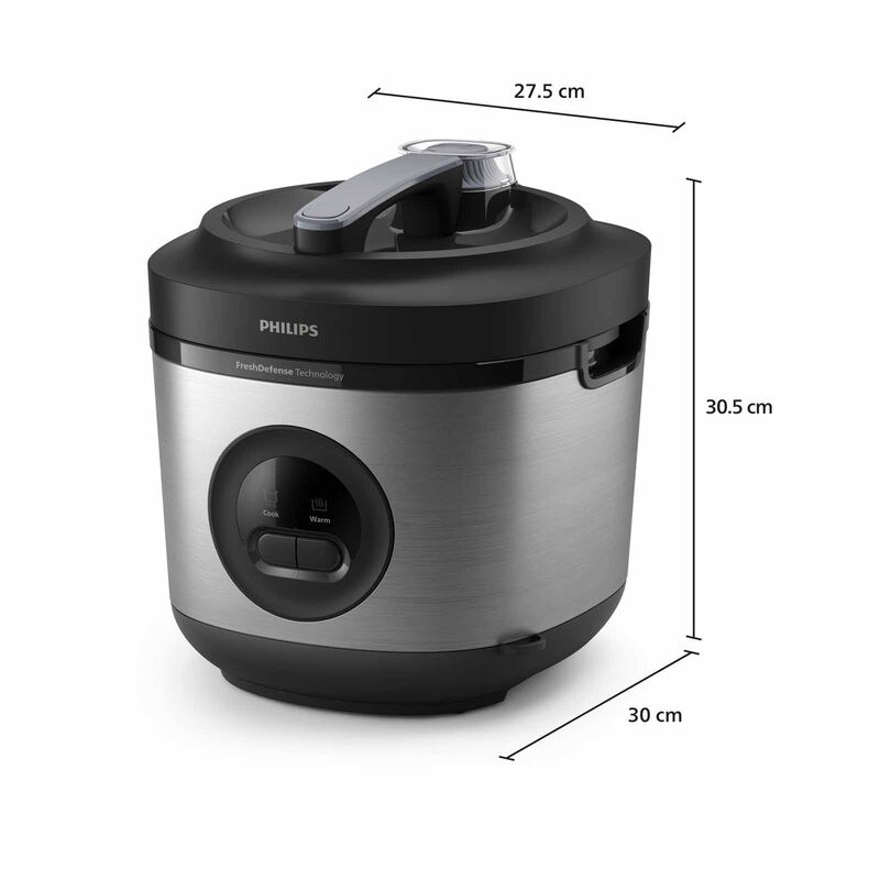 PHILIPS Series 3000 Rice Cooker (1.8l) - Stainless Stell HD3213/31-image 3