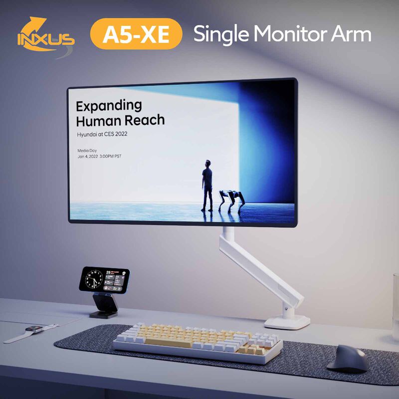 NORTHBAYOU Monitor Arm Fits 17-32 Inches, Hold 2-9 Kg Vesa 75 X 75 / 100 X 100 A5-XE (WHITE)-image 7