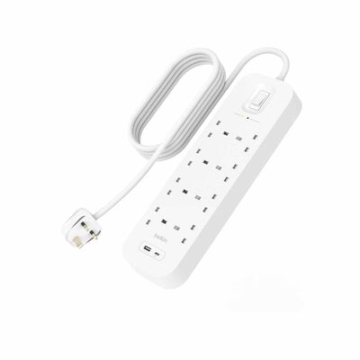 BELKIN 8 Outlet Surge Protection Strip W/usb A + C SRB003AF2M-MY