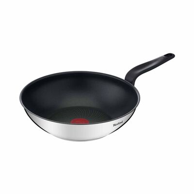 TEFAL Primary Stainless Steel Wok Pan 28cm E30919