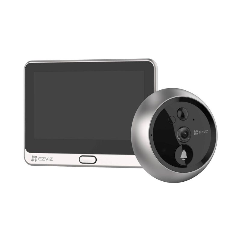 EZVIZ Dp2 2k 3mp Wire-free Peephole Doorbell (touch Screen) CS-DP2(3WPFBS,3MP)-image 1