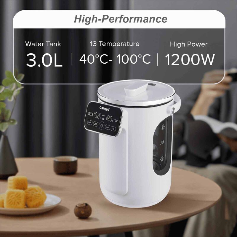 CORNELL Digital Glass Thermo Pot (3.0l) CTP03WH-image 4