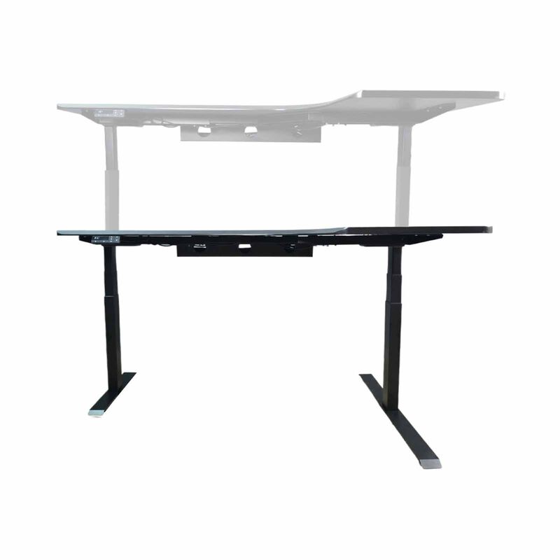 TABLEHOLIC Electric Height Adjustable Table (black) - 180x118cm Right L-DESK-image 4