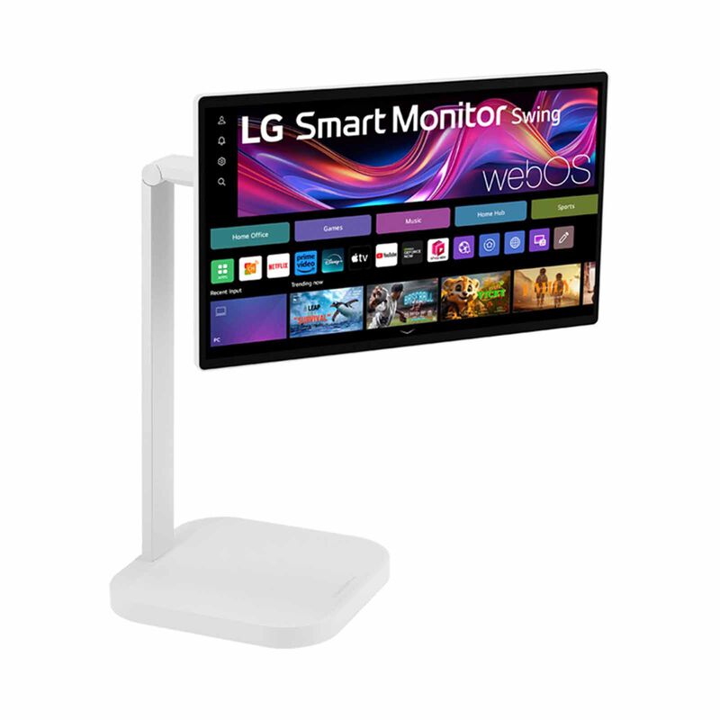 LG 31.5in 4k Uhd Ips Smart Monitor Swing With Touchscreen & Rolling Stand 32U889SA-W-image 6