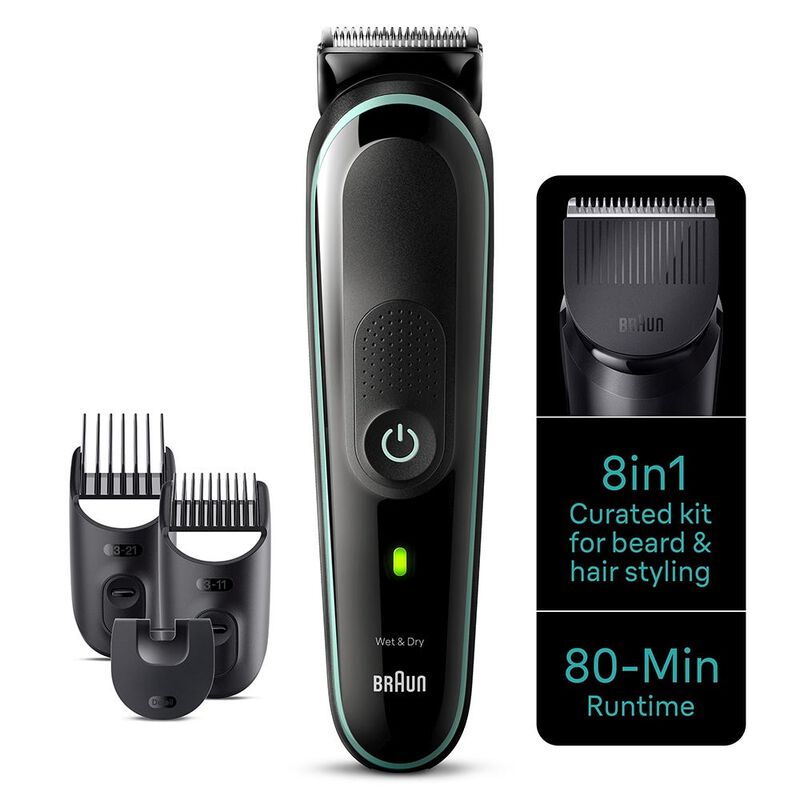 BRAUN Series 3 8 In 1 Style Kit Wet & Dry Trimmer MGK3441-image 1