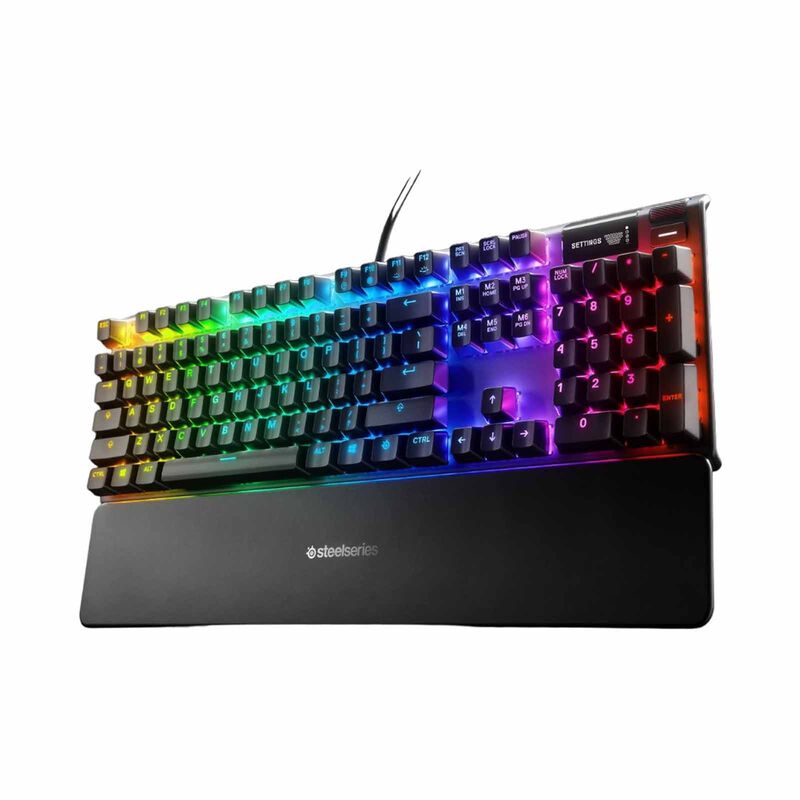 Shop STEELSERIE Us Gaming Keyboard Blue Switch APEX 7 RGB in Singapore