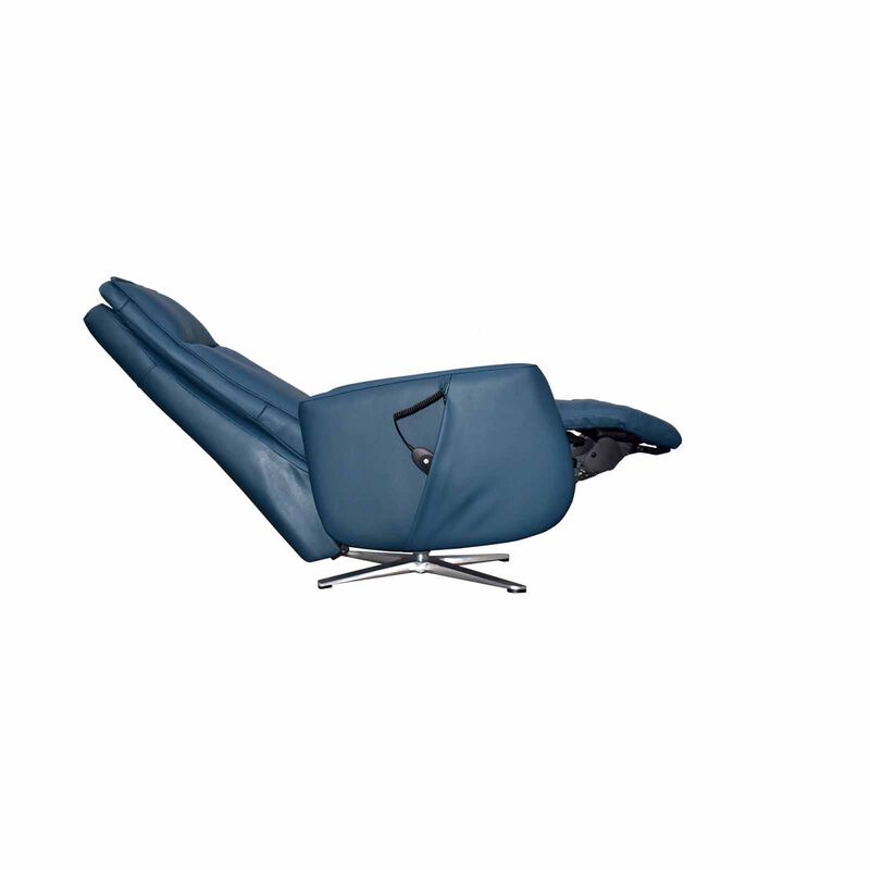 Power Lift Massage Chair (hl) Navy Half Leather SOLEA-image 4