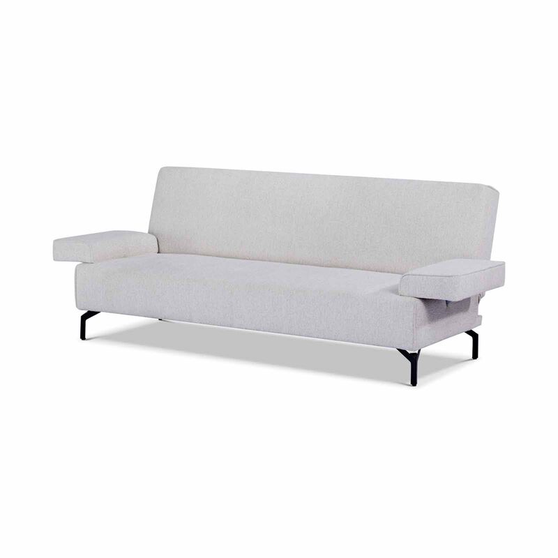 Sofa Bed Beige NEVIS-image 6