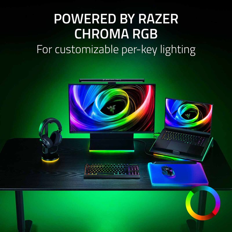RAZER Blackwidow V4 Tenkeyless Hyperspeed - Hot-swappable Wireless Mechanical Gaming Keyboard (orange Tact RZ03-05480100-R3M1-image 9