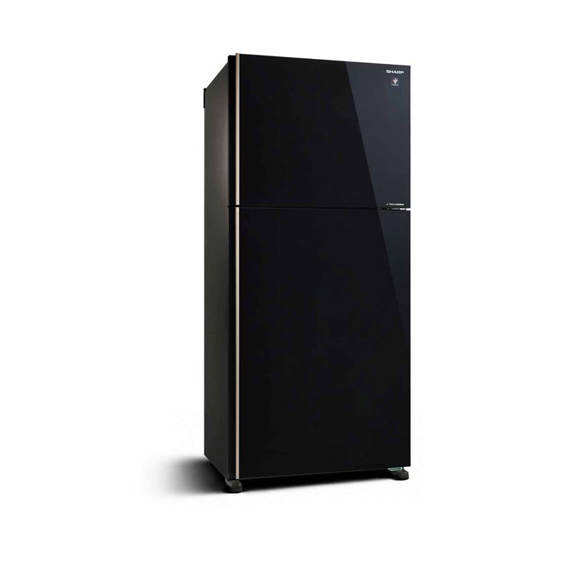 SHARP 2 Door Top Mount Fridge - Black (523l) SJ-PG51A-BK-image 2