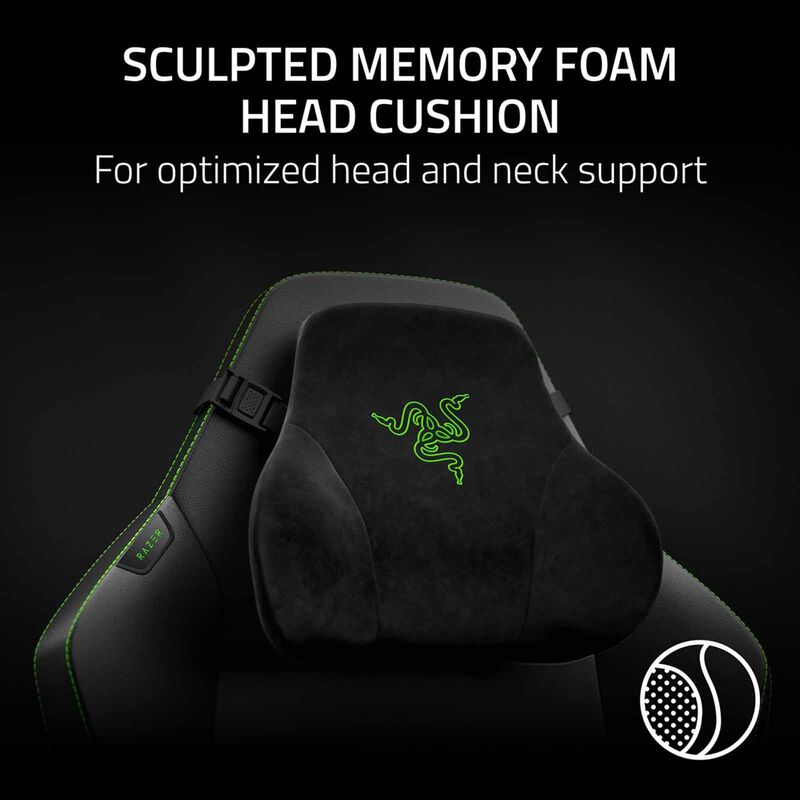 RAZER Iskur V2 Newgen - Ergonomic Gaming Chair W Breathable Comfort - Black/green RZ38-04900700-R3CA-image 3