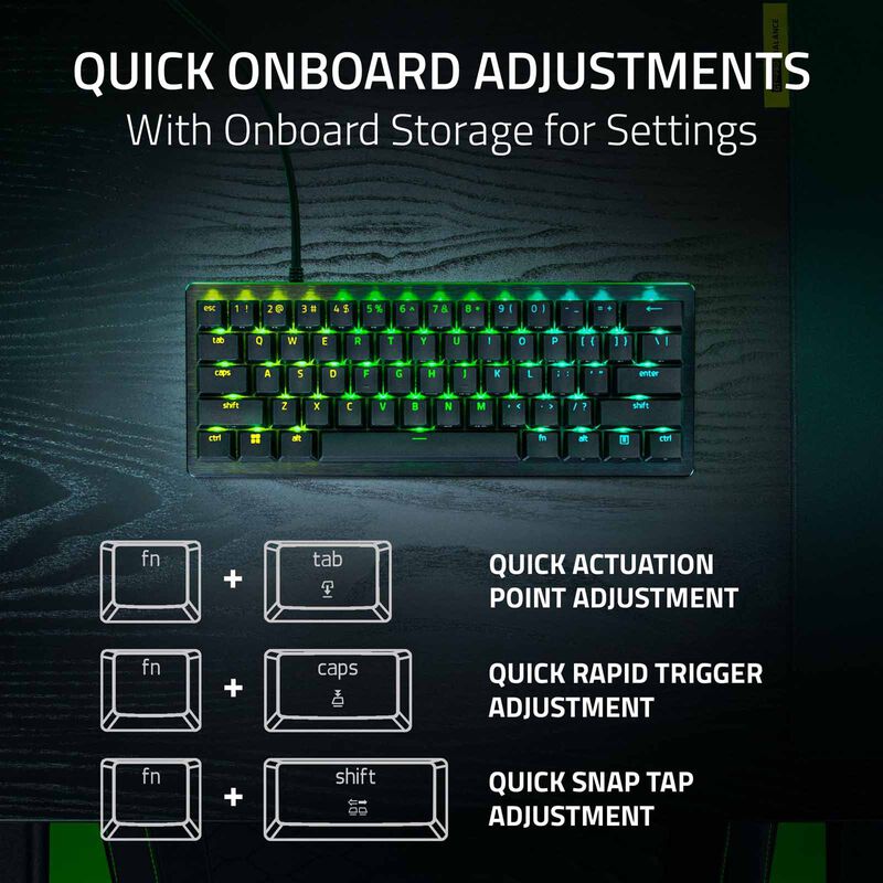 RAZER Huntsman V3 Pro Mini 8khz - 60 Percent Analog Optical Esports Keyboard - Us Layout RZ03-05740100-R3M1-image 7