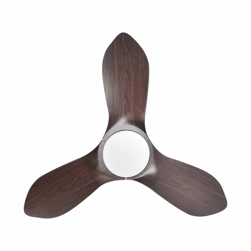 EUROPACE 36 In Bldc Motor Ceiling Fan W/light (black With Dark Wood) ECF36H - BK/DW-image 3