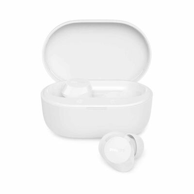 PHILIPS Wireless In-ear Bud, 10mm Drivers, Bt6.0, Ipx4 Splash TAT1300WT/97