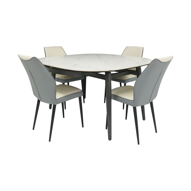 MUZE 5 Piece Extendable Dining Set ODIN + ITALO-image 5