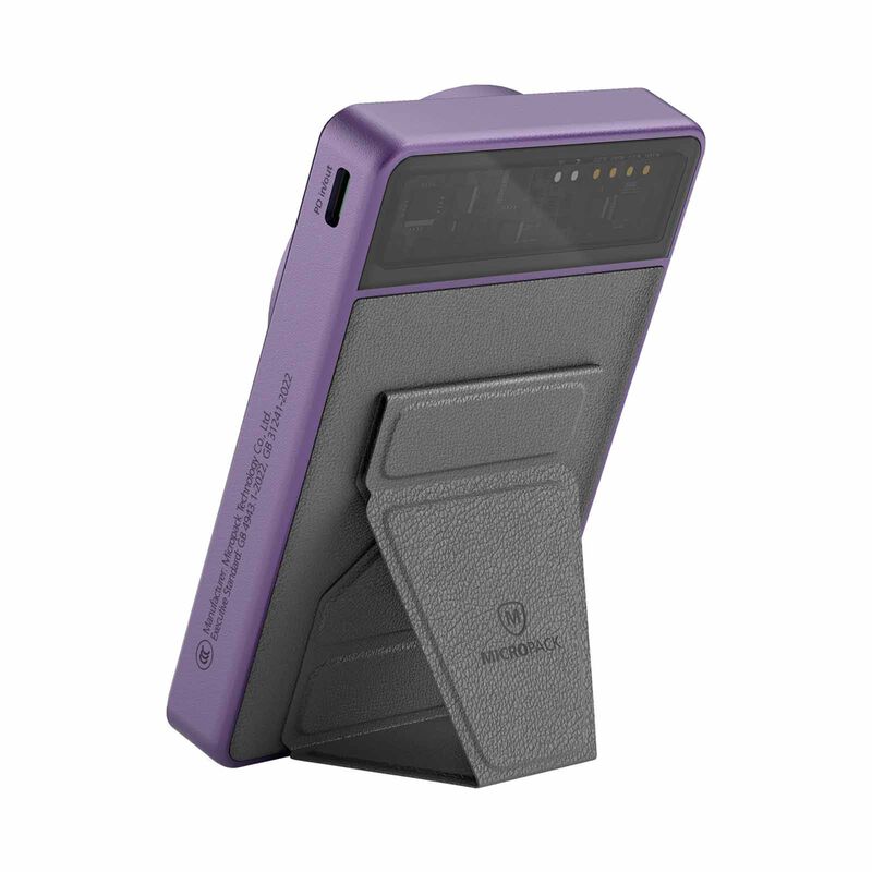 MICROPACK 3 In 1 Pd Fast Charging Magnetic Wireless Powerbank - Purple WPB-310-PL-image 11